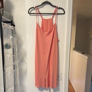 Coral Sleeveless romper